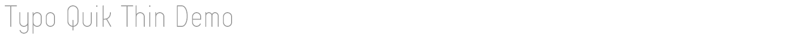 Typo Quik font preview